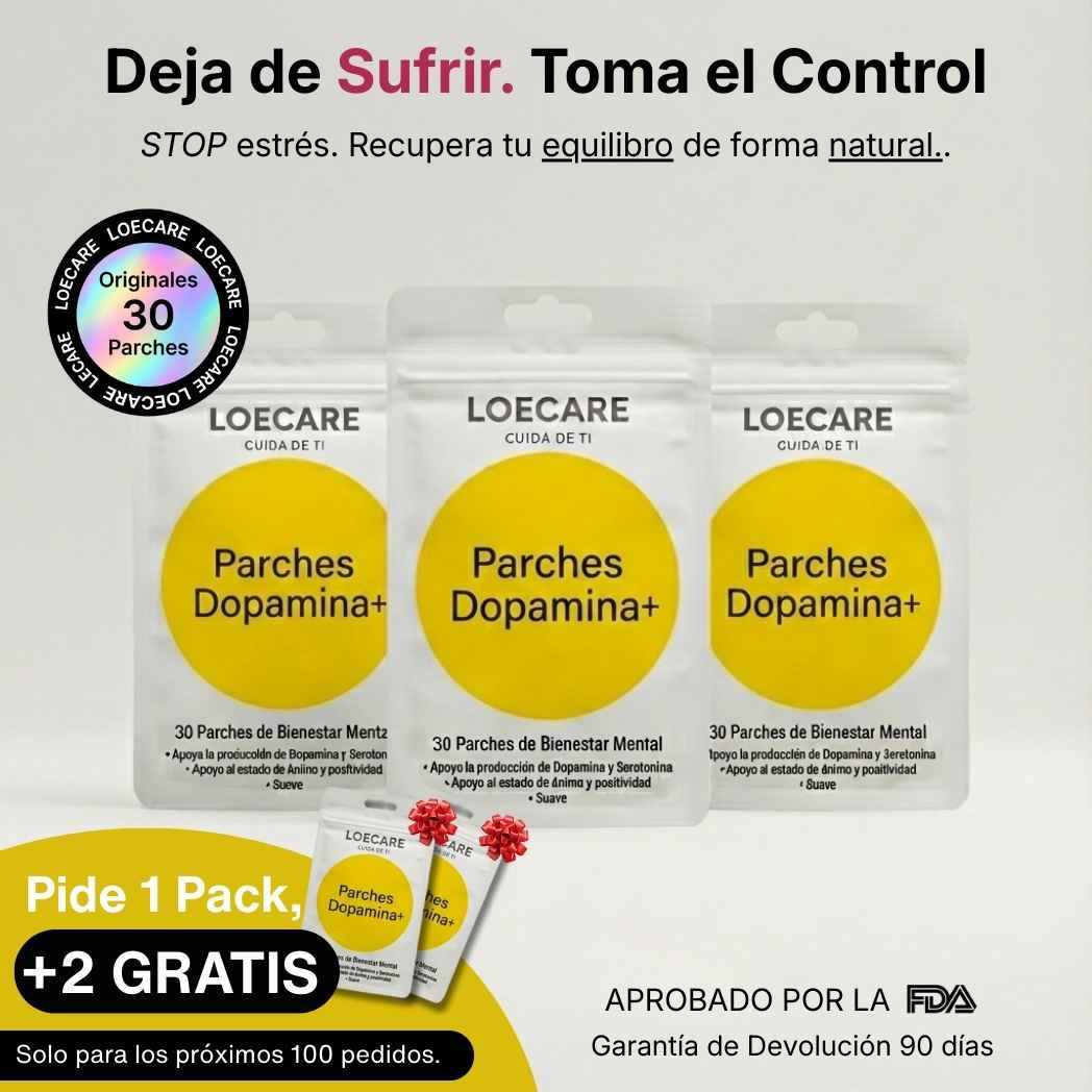 Parches Dopamina+ Loecare™ (30 unidades)