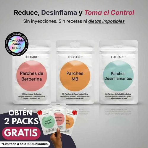 Trío Parches Metabólicos - LOECARE™ (90 Parches)